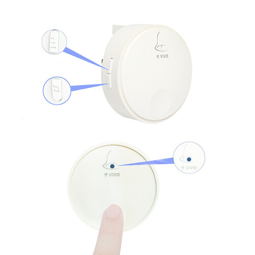 Vivo Waterproof Self Powered Wireless Door Bell Chime Doorbell Ringer Batteryless 2