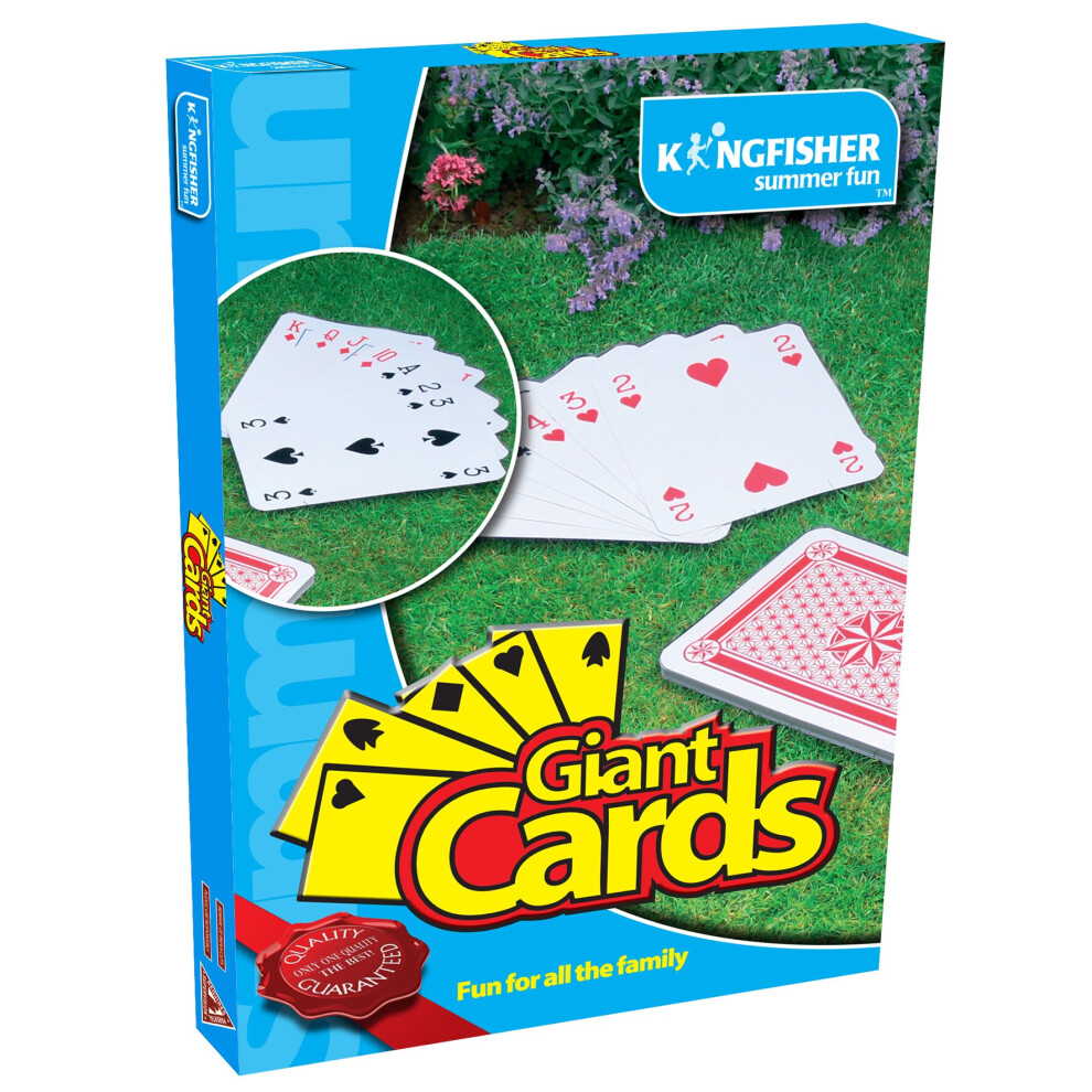 Giant Playing Cards Garden Game Summer Fun Outdoor Indoor Party Kids BBQ Deck