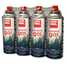 (4 Refill Canisters) Portable Camping Gas Stove Single Burner butane Cooker BBQ Outdoor Travel Case