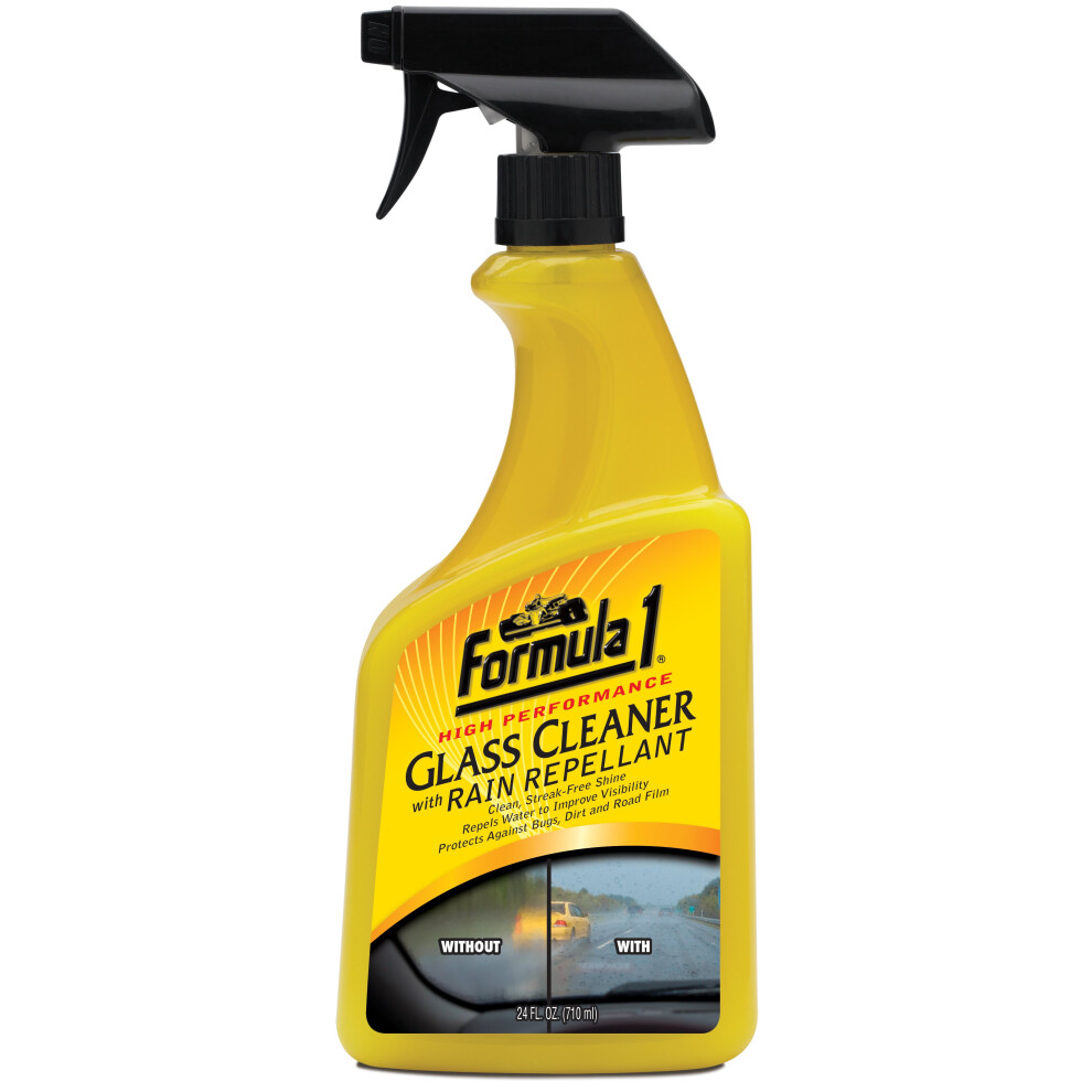 Formula 1 Glass Cleaner & Rain Repellent Windscreen Clear Visibility Safedriving 5060379049210