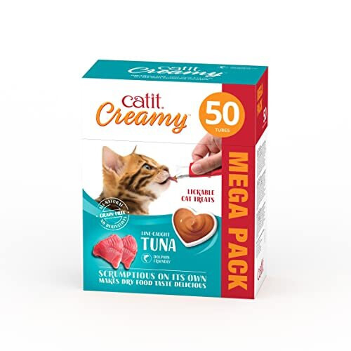 Catit Catit Creamy Tuna Lickable Cat Treats 50 Pack