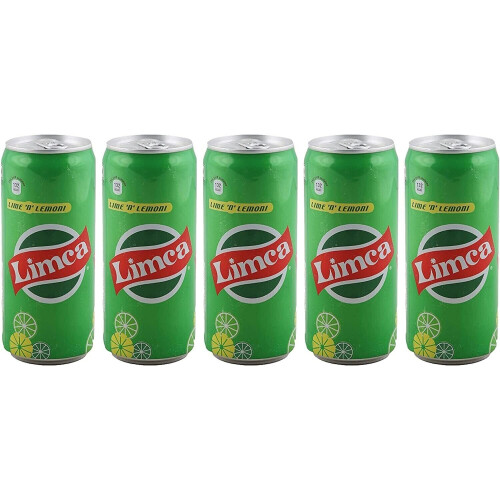 Limca Can 330ml- Cold Drink Beverage - Soft Refreshing Lemon Drink