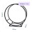 Log Storage Holder Rack Modern Fireplace Indoor Outdoor Circular Stand 2