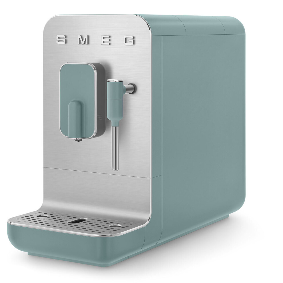 Smeg BCC02EGMUK Bean To Cup Coffee Machine - Steam Wand Emerald Green