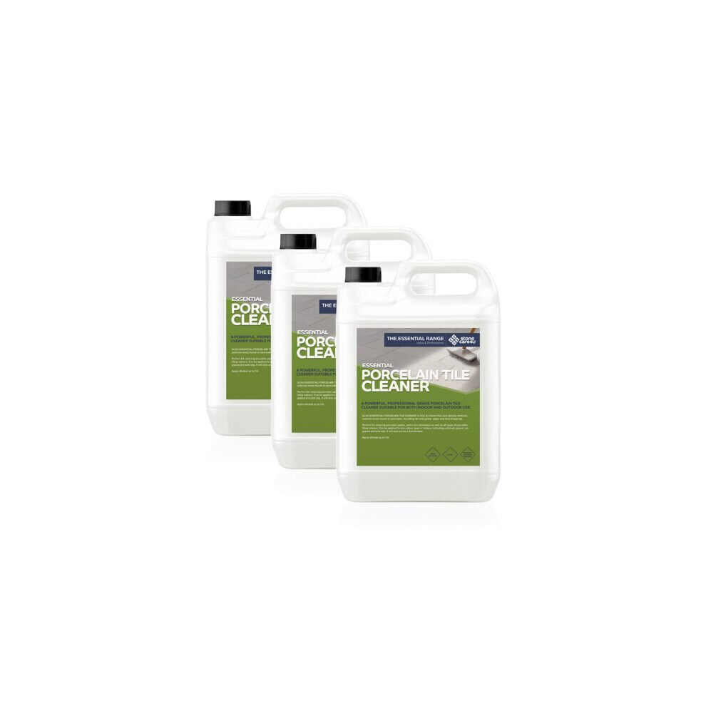 (3 x 5 Litres) Powerful Porcelain Tile Cleaner For Both Indoor And Outdoor Porcelain Tiles