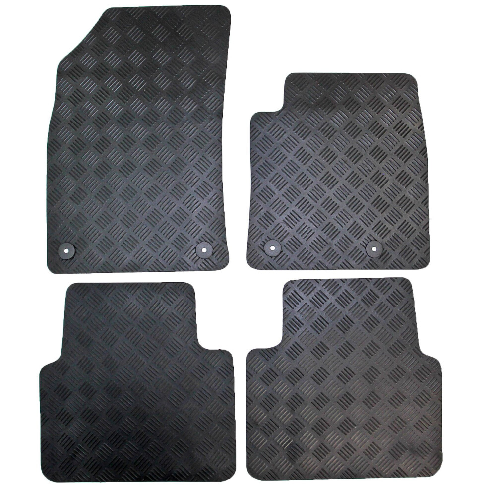 Vauxhall Crossland X Tailored Rubber Car Mats 2017 Onward 5060704676210