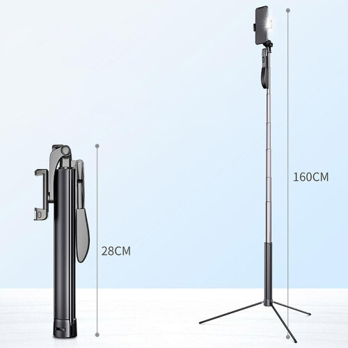 Selfie Stick Foldable Photography Stand Anti Shake Portable Bluetooth Stabilizer 1