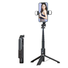 All In One Extendable Phone Selfie Stick Tripod Stand With Bluetooth Remote