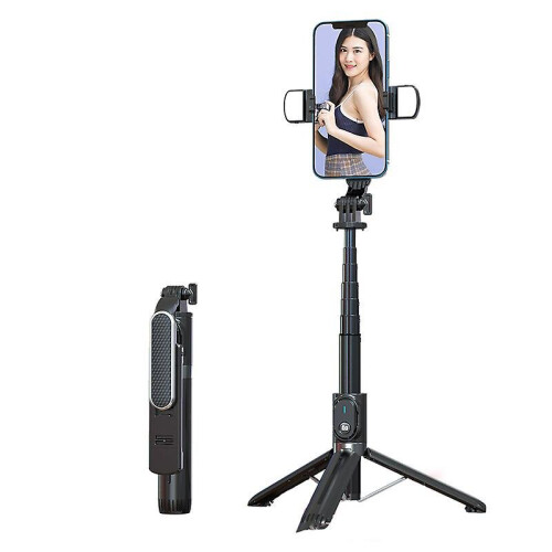 All In One Extendable Phone Selfie Stick Tripod Stand With Bluetooth Remote