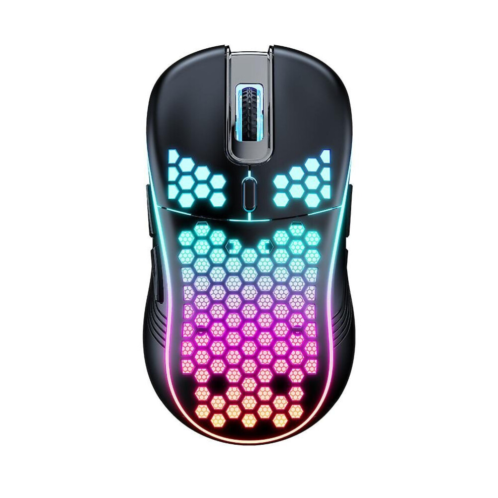 Pc Wireless Rgb Gaming Mouse Bluetooth Connect With Lightweight Honeycomb Shell 768645196662