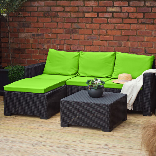 Gardenista Outdoor Replacement Rattan Cushion 3Seater Garden Chair