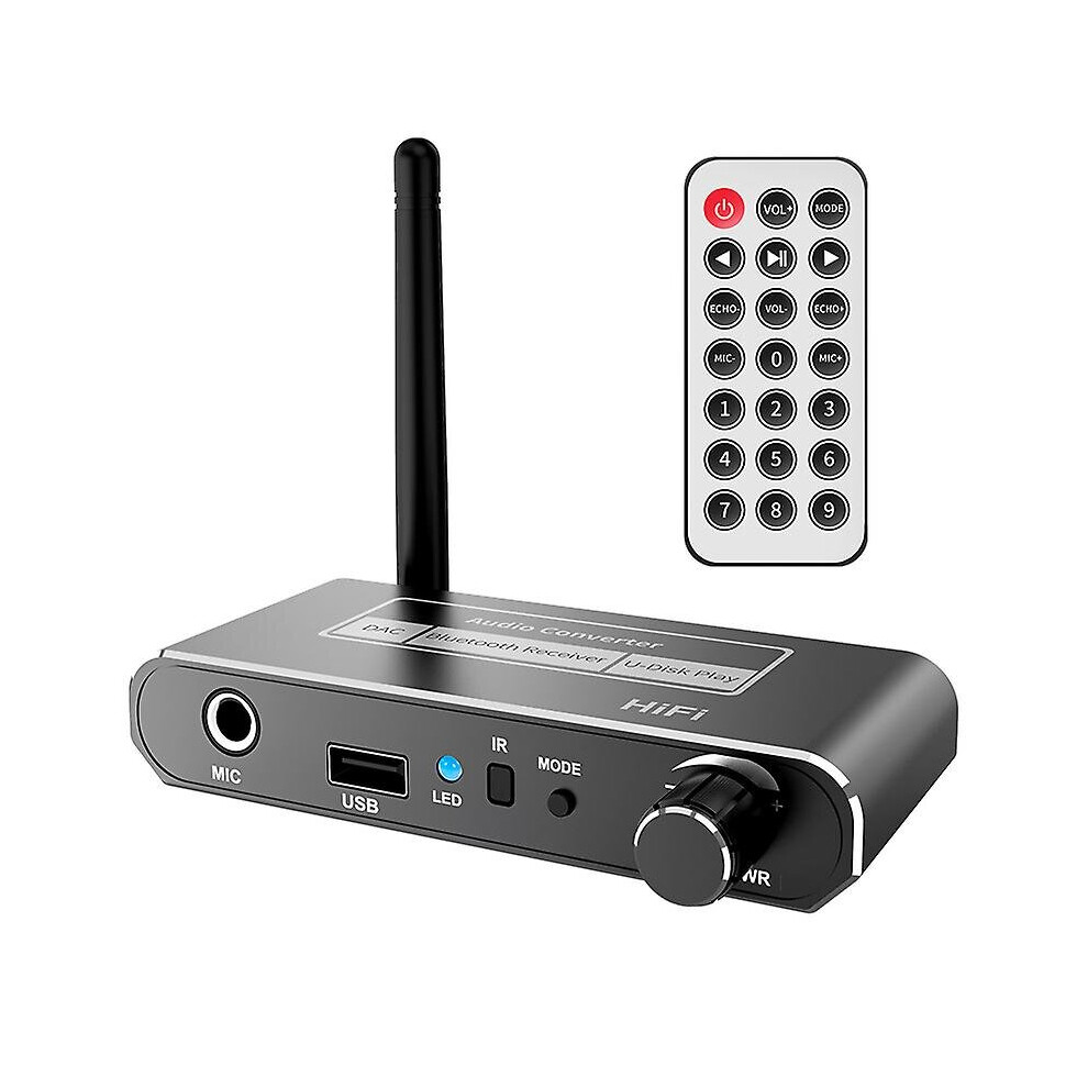 Bluetooth 5.2 Receiver Hifi Dac Converter Audio Coaxial To 3.5Mm Aux Adapter 768611117189