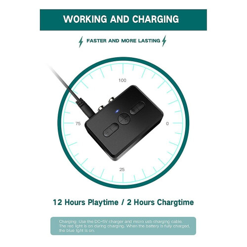 Bluetooth Transmitter Wireless Bluetooth 5.0 Audio Compatible Receiver Adapter 2