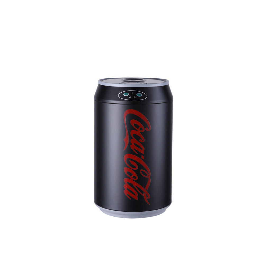 (black) Intelligent sensor garbage can automatic household