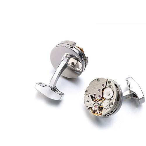 (silver) Men's cufflinks shirt casual 2