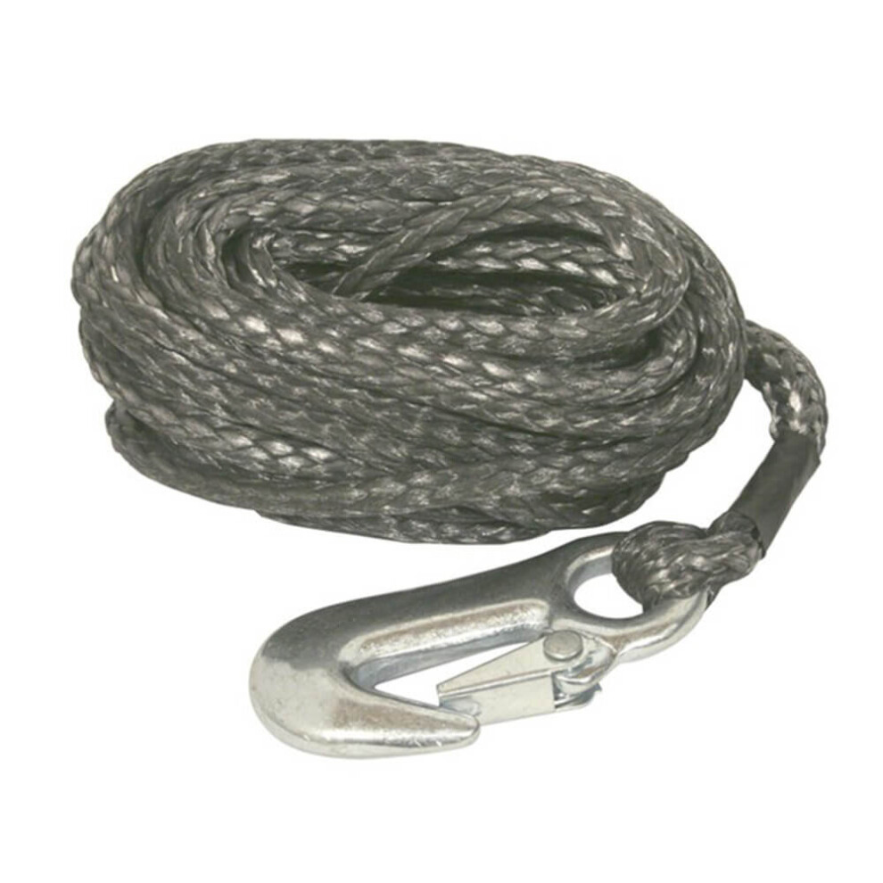 Synthetic Winch Rope with Snap Hook (7mm x 7m)-image-OPC-PB9GMHP-NEW