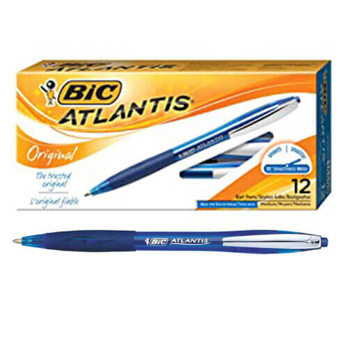 BIC Bic Atlantis Retractable Pen Medium Point (12pk)