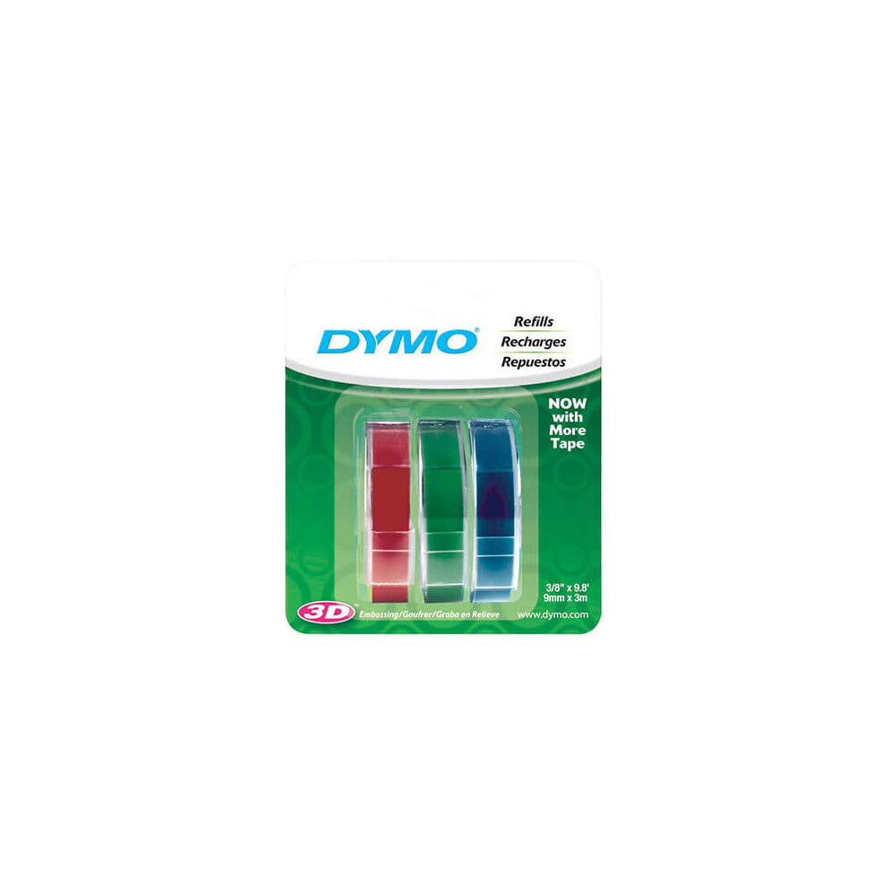 Dymo Embossing Tape Label 9mmx3m (3pk)