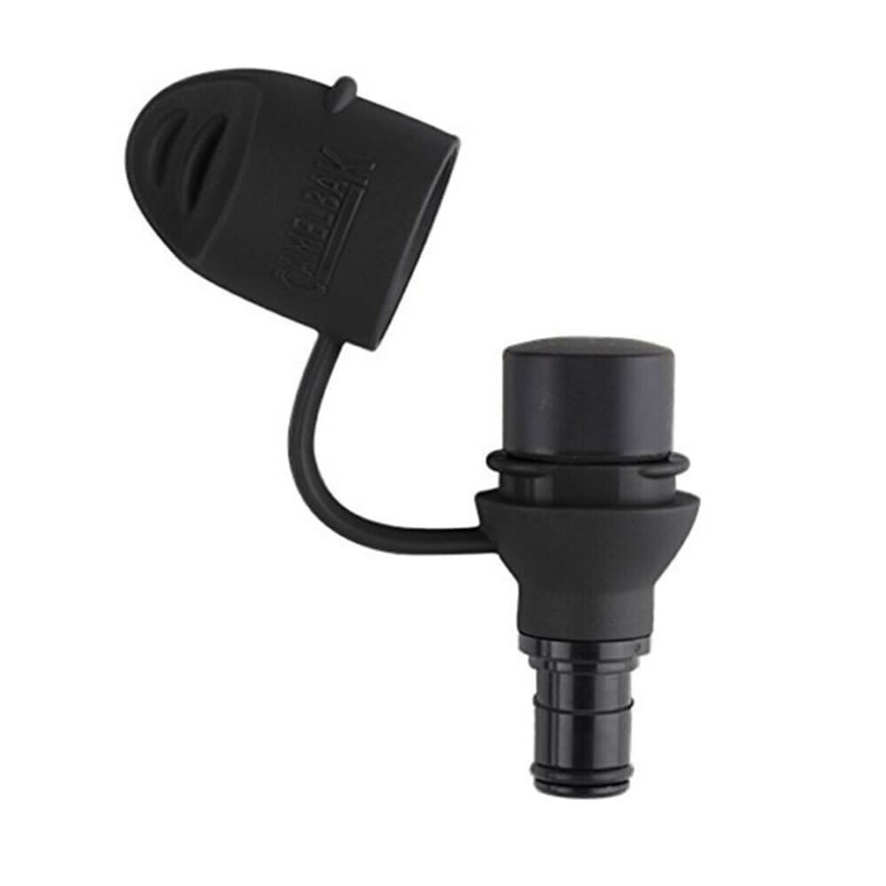 CamelBak QL Hydrolock Replacement Bite Valve Adapter & Dust Cap (Blk)