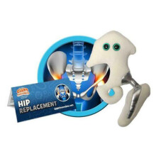 GIANTmicrobes Höftprotes Plush, Frisk Gift, Höftoperation Återhämtning, Höftprotes Gåvor, Ortopedisk Kirurg Gåvor