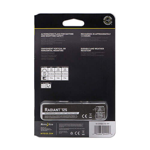 Nite Ize Nite Ize Radiant 125 Rechargeable Bike Light 2
