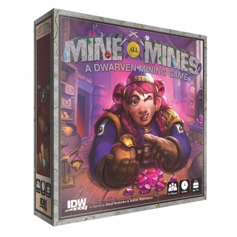Idw Games Mine All Mines A Dwarven Mining Board Game