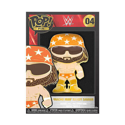 WWE Randy Macho Man Savage 4" Pop! Enamel Pin Chase Ships 1 in 6 2
