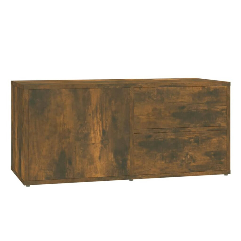 Vidaxl (Smoked Oak) Tv Cabinet Engineered Wood Home Stereo Media Stand Unit Multi Colours