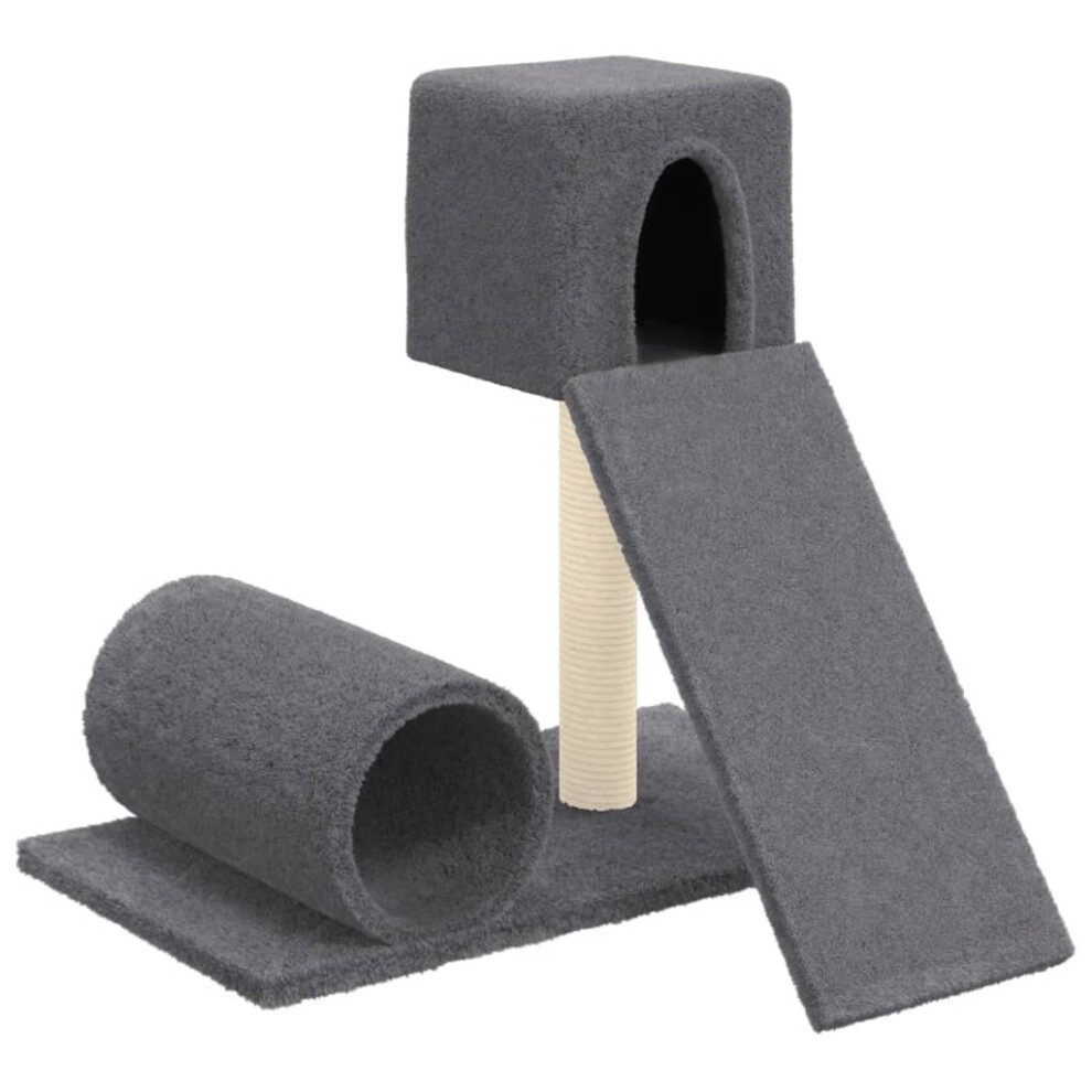 (Dark grey) vidaXL Cat Tree with Sisal Scratching Posts Cat Activity Centre Multi Colours