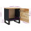 VidaXL (2 Bedside cabinet, Mango) vidaXL Bedside Cabinet Bed Table Telephone Stand Nightstand Solid Wood Mango 4