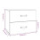 VidaXL (White, 1) vidaXL 1/2x Wall-mounted Bedside Cabinet Floating Bedside Unit Multi Colours 10