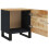 VidaXL (2 Bedside cabinet, Mango) vidaXL Bedside Cabinet Bed Table Telephone Stand Nightstand Solid Wood Mango 10
