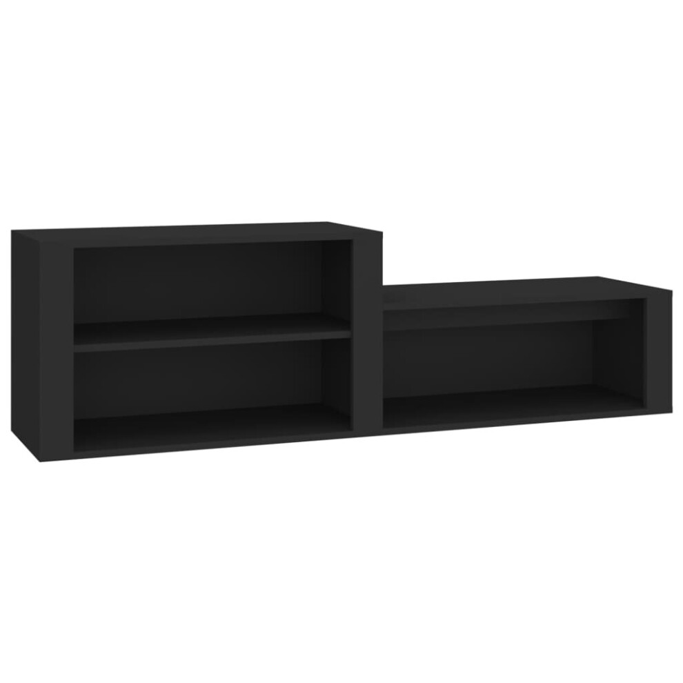 Vidaxl (Black) Shoe Cabinet Engineered Wood Home Shoe Storage Organiser Multi Colours