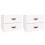 VidaXL (White, 2) vidaXL 1/2x Wall-mounted Bedside Cabinet Floating Bedside Unit Multi Colours 1