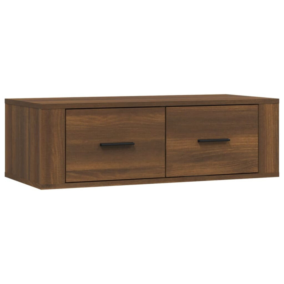 (Brown oak) vidaXL Hanging TV Cabinet Engineered Wood Sideboard Hifi TV Unit Multi Colours