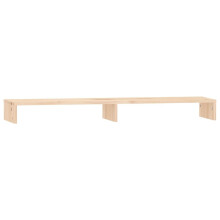 (Brown, 100 x 27 x 10 cm) vidaXL Solid Wood Pine Monitor Stand Multi Colours 100x27x10 cm/50x27x10 cm