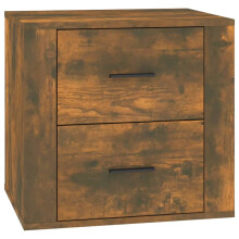 (Smoked oak) vidaXL Bedside Cabinet Nightstand Side Table Telephone Stand Multi Colours