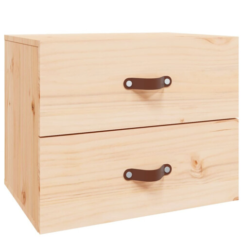 VidaXL (Brown, 1) vidaXL 1/2x Wall-mounted Bedside Cabinet Floating Bedside Unit Multi Colours 1