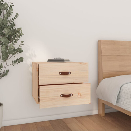 VidaXL (Brown, 1) vidaXL 1/2x Wall-mounted Bedside Cabinet Floating Bedside Unit Multi Colours 2