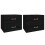 VidaXL (Black, 2) vidaXL 1/2x Wall-mounted Bedside Cabinet Floating Bedside Unit Multi Colours 1