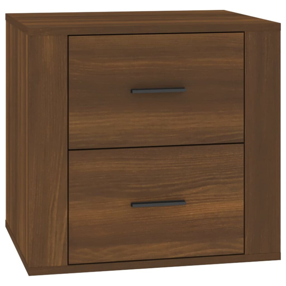 (Brown oak) vidaXL Bedside Cabinet Nightstand Side Table Telephone Stand Multi Colours