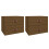 VidaXL (Honey brown, 2) vidaXL 1/2x Wall-mounted Bedside Cabinet Floating Bedside Unit Multi Colours 1