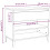 VidaXL (White) vidaXL Shoe Cabinet Engineered Wood Storage Rack Unit Stand Multi Colours 4