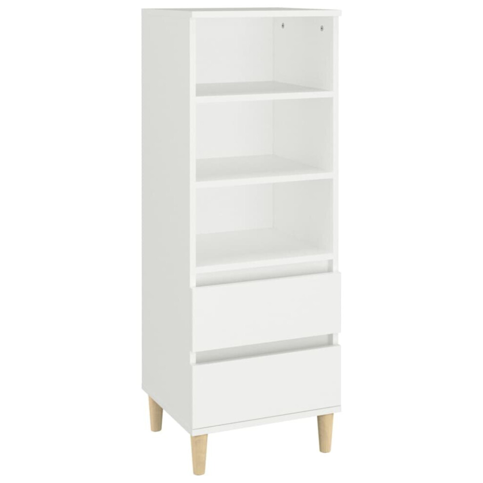 Vidaxl (White) Highboard Engineered Wood High Sideboard Buffet Cabinet Multi Colours