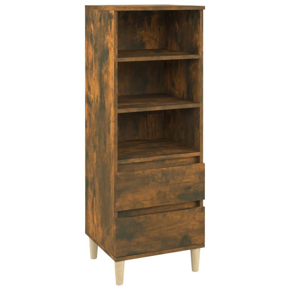 (Smoked oak) vidaXL Highboard Engineered Wood High Sideboard Buffet Cabinet Multi Colours