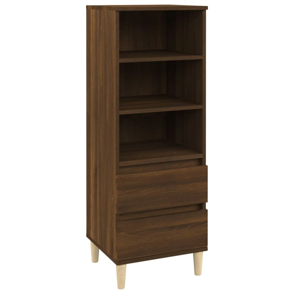 (Brown oak) vidaXL Highboard Engineered Wood High Sideboard Buffet Cabinet Multi Colours