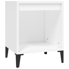 (White, 1 x Bedside cabinet) vidaXL 1/2x Bedside Cabinet White Nightstand Telephone Stand Multi Colours