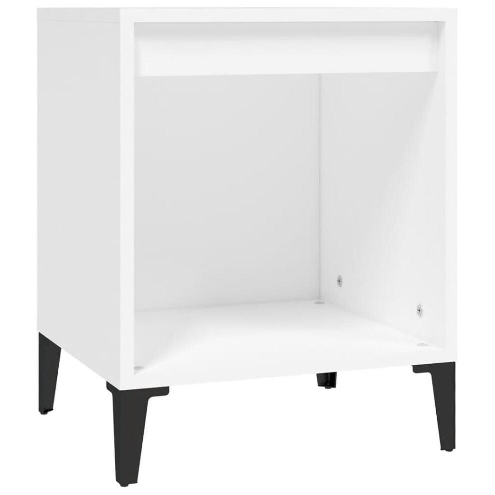 Vidaxl (White, 1 X Bedside Cabinet) 1/2X Bedside Cabinet White Nightstand Telephone Stand Multi Colours