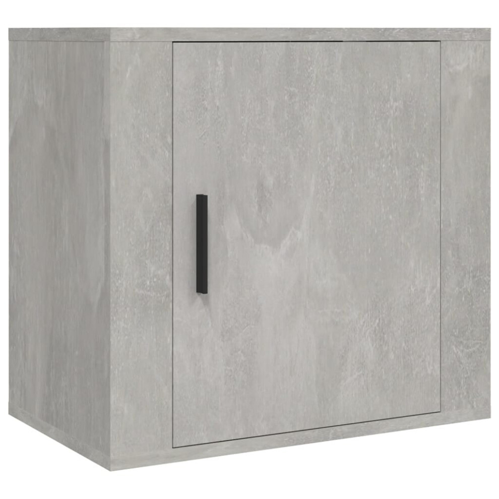 Vidaxl (Concrete Grey, 1 X Bedside Cabinet) 1/2X Wall-Mounted Bedside Cabinet Floating Nightstand Multi Colours