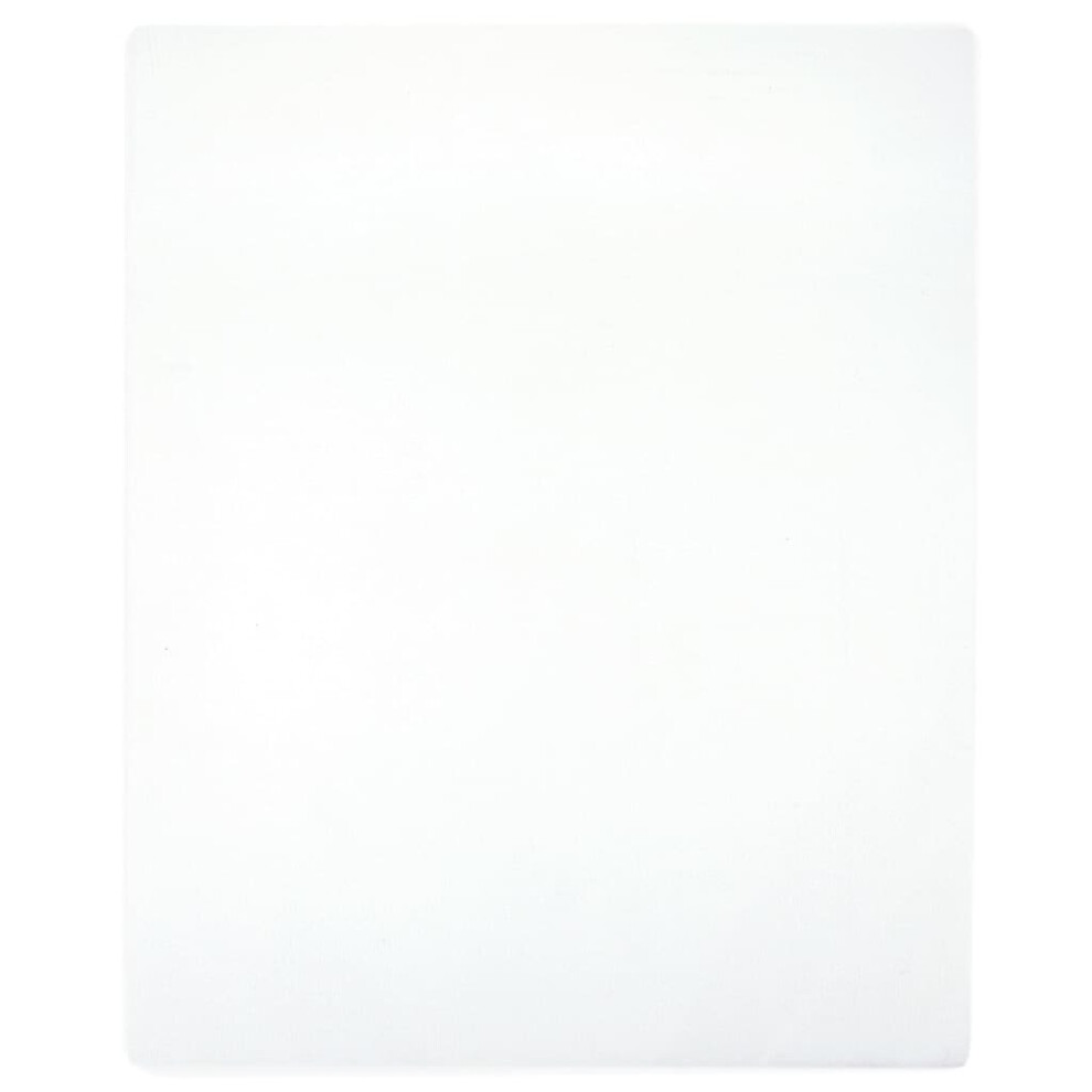 Vidaxl (White, 140 X 200 Cm/2) 1/2X Jersey Fitted Sheet Cotton Bedding Blanket Multi Colours/Sizes